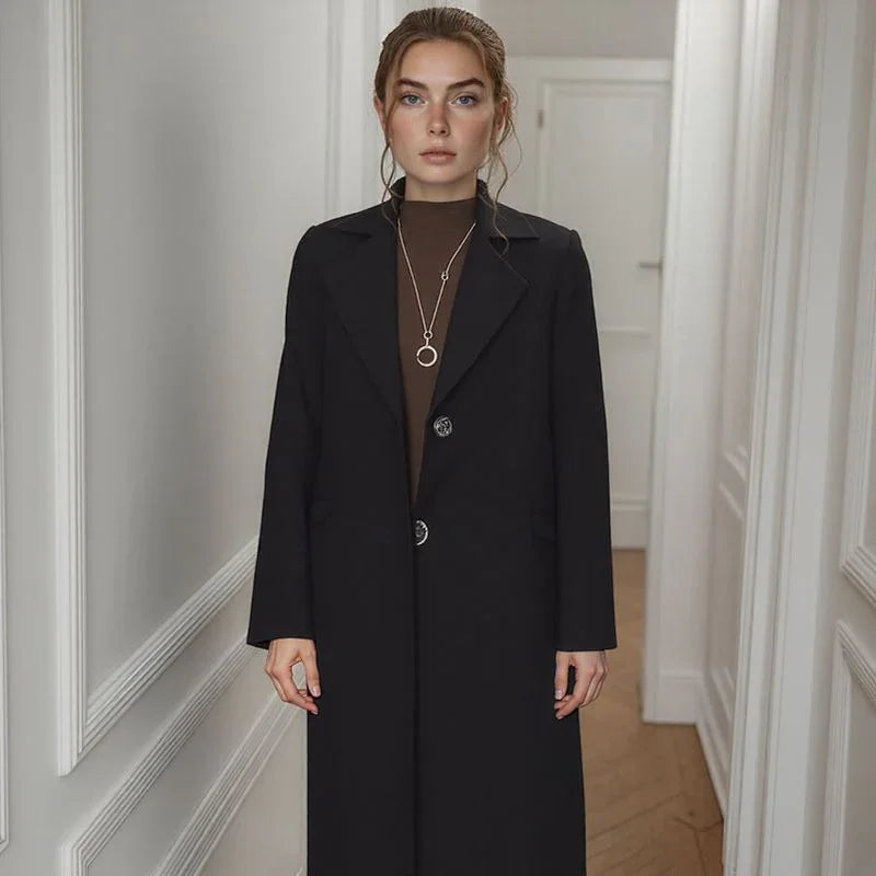 [🔥Last Day of the Promotion – Buy 1, Get 1 FREE!] Lady Luxe™ Coat with Velvet Lining / A Refined Classic that Warms with Charm! (Cópia)