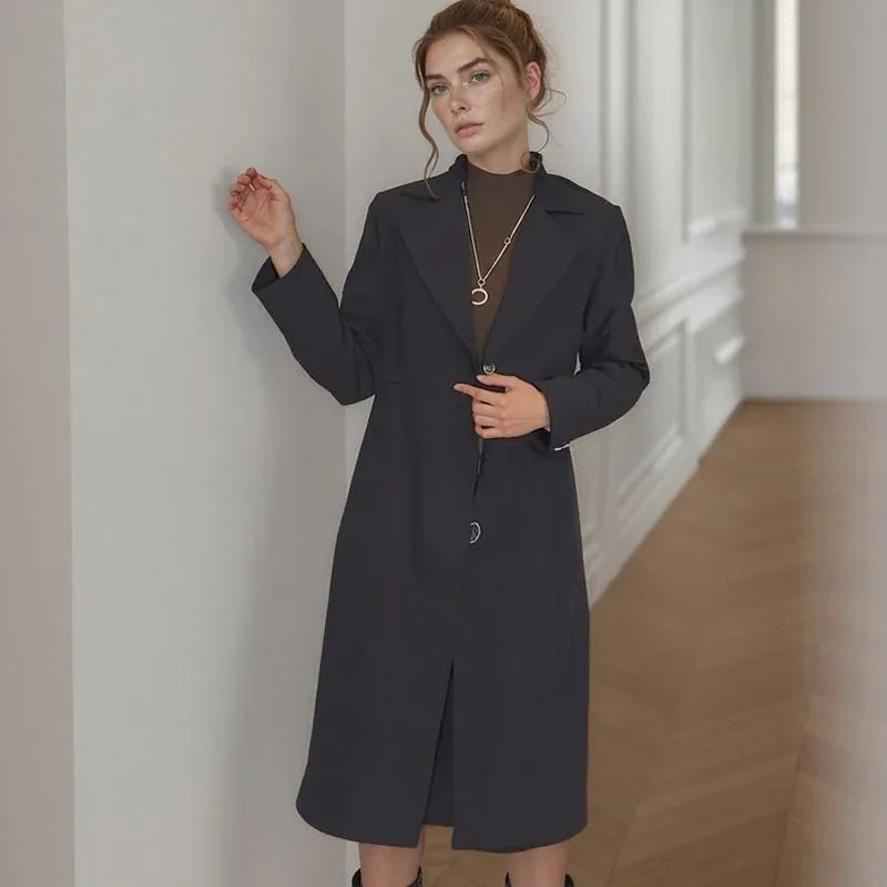 [🔥Last Day of the Promotion – Buy 1, Get 1 FREE!] Lady Luxe™ Coat with Velvet Lining / A Refined Classic that Warms with Charm! (Cópia)