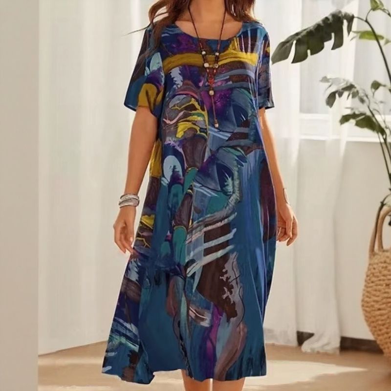 Gallery™ Dress in Contemporary Abstract Print / The Style that Turns You into a Work of Art!