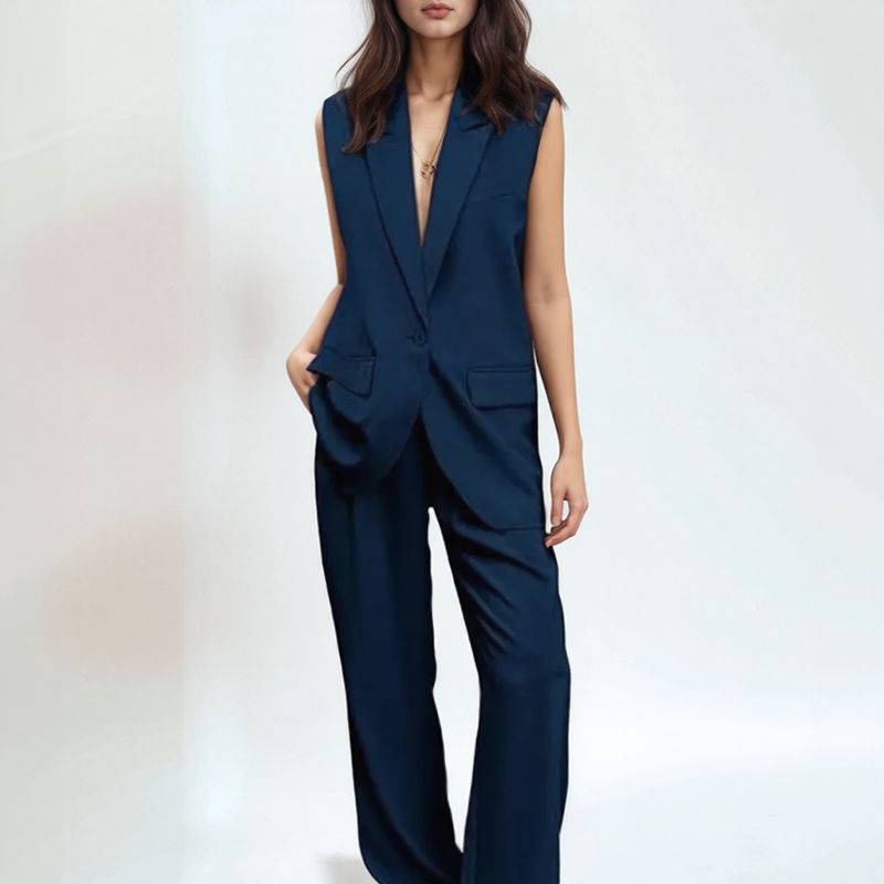 Antoinette™ Set with Tailored Vest and Long-Legged Pants / Classic, Feminine, and Unforgettable!