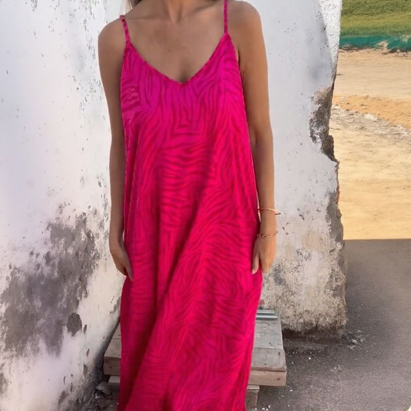 Zaya™ Dress in Cool Viscose with Delicate Adjustable Straps / Absolute lightness with a comfortable and elegant fit!