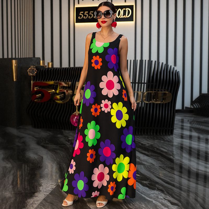 Flora™ Dress in Lightweight Fabric with Vibrant Floral Print / For Women Who Exude Energy and Charm!