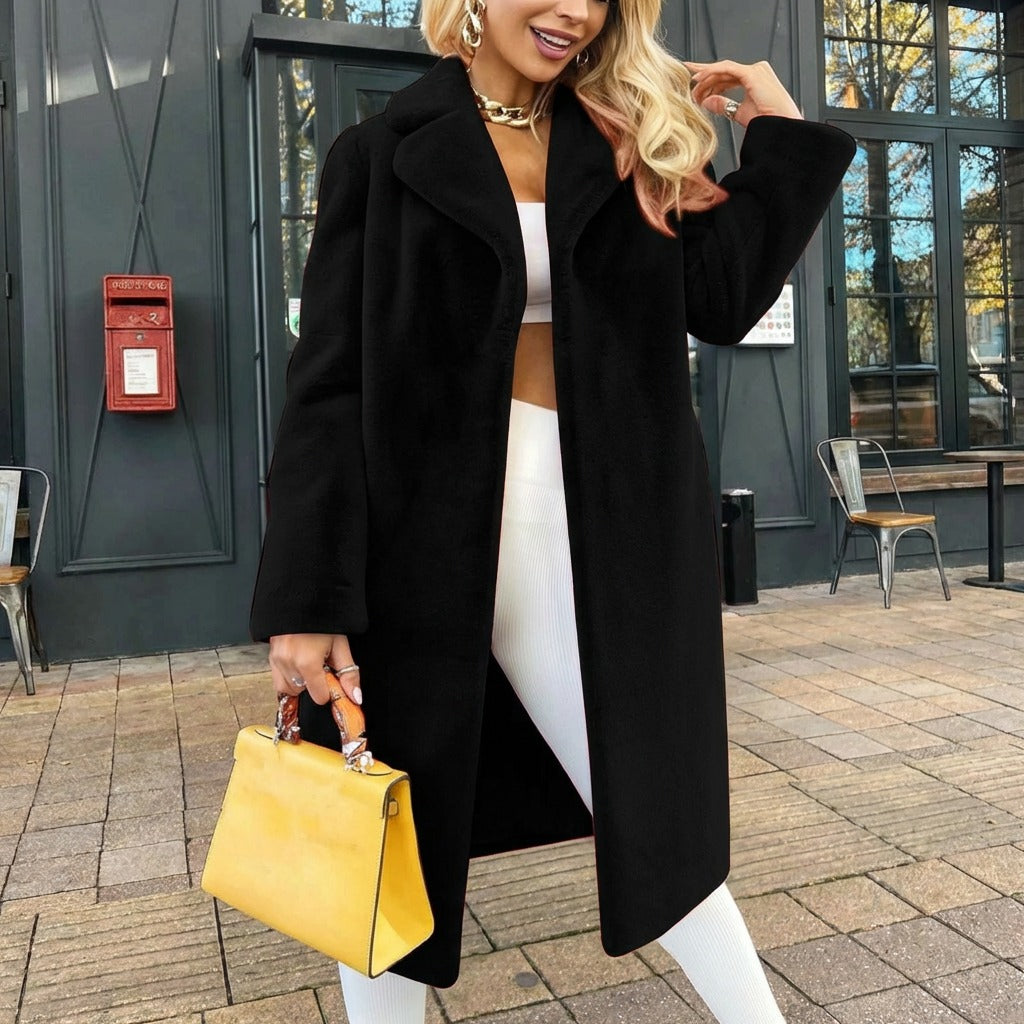 Benevento™ Coat in Luxurious Plush Velvety Fabric