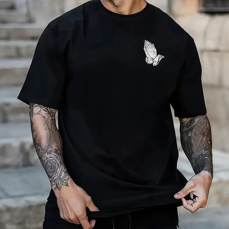 Caleb™ T-Shirt with Streetwear Style and Back Graphic Print