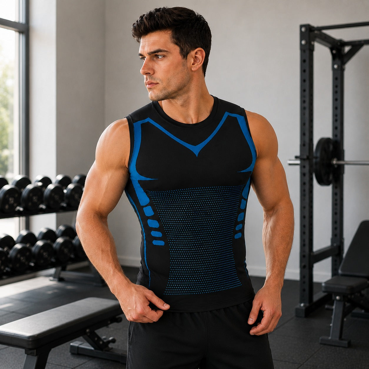 Spartan™ Shaping Compression Vest in Breathable Fabric with Ionic Technology