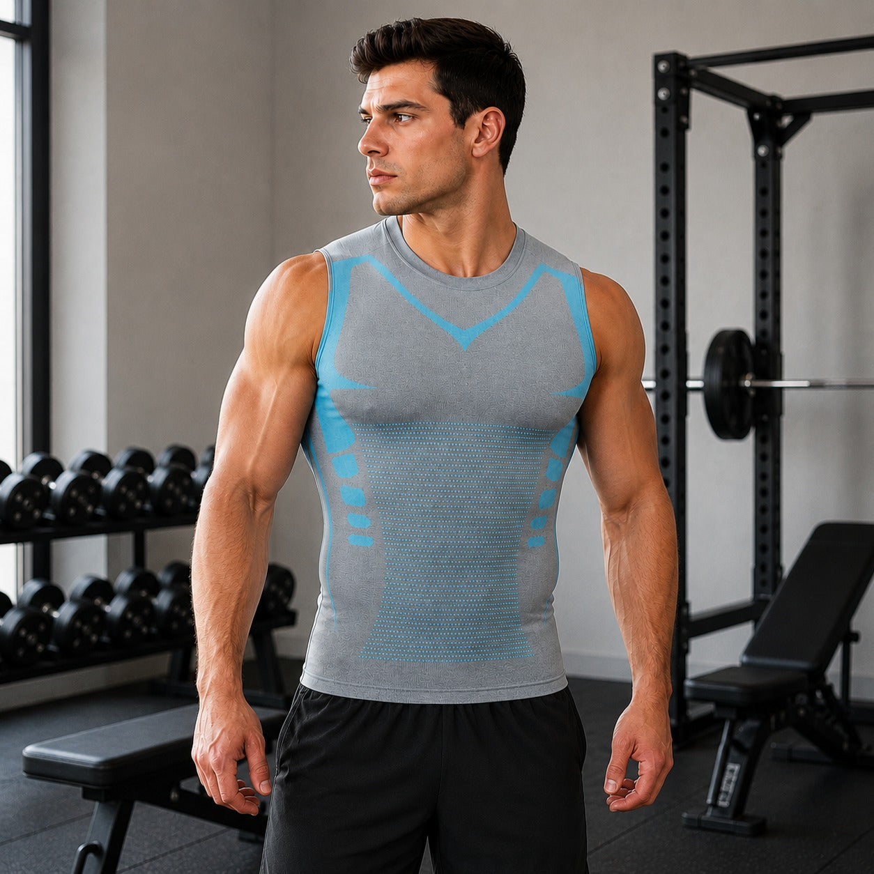 Spartan™ Shaping Compression Vest in Breathable Fabric with Ionic Technology