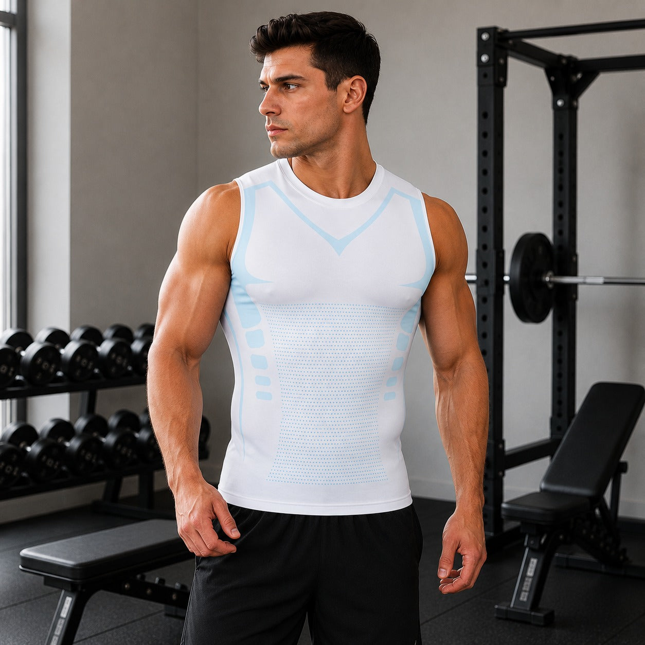 Spartan™ Shaping Compression Vest in Breathable Fabric with Ionic Technology