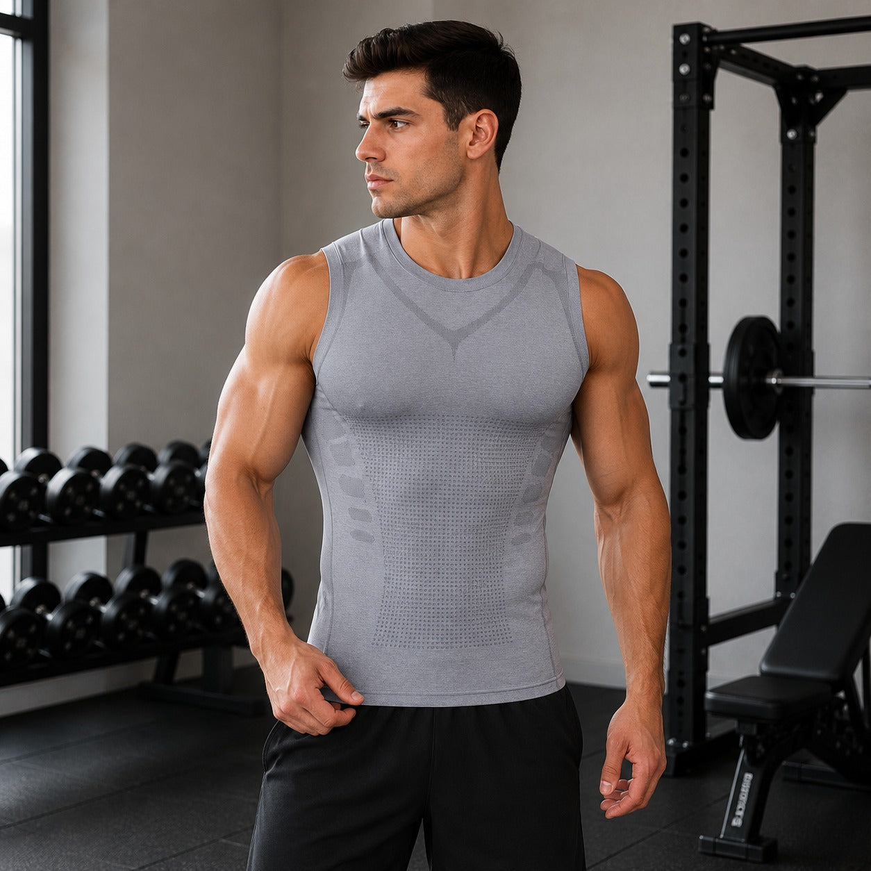 Spartan™ Shaping Compression Vest in Breathable Fabric with Ionic Technology