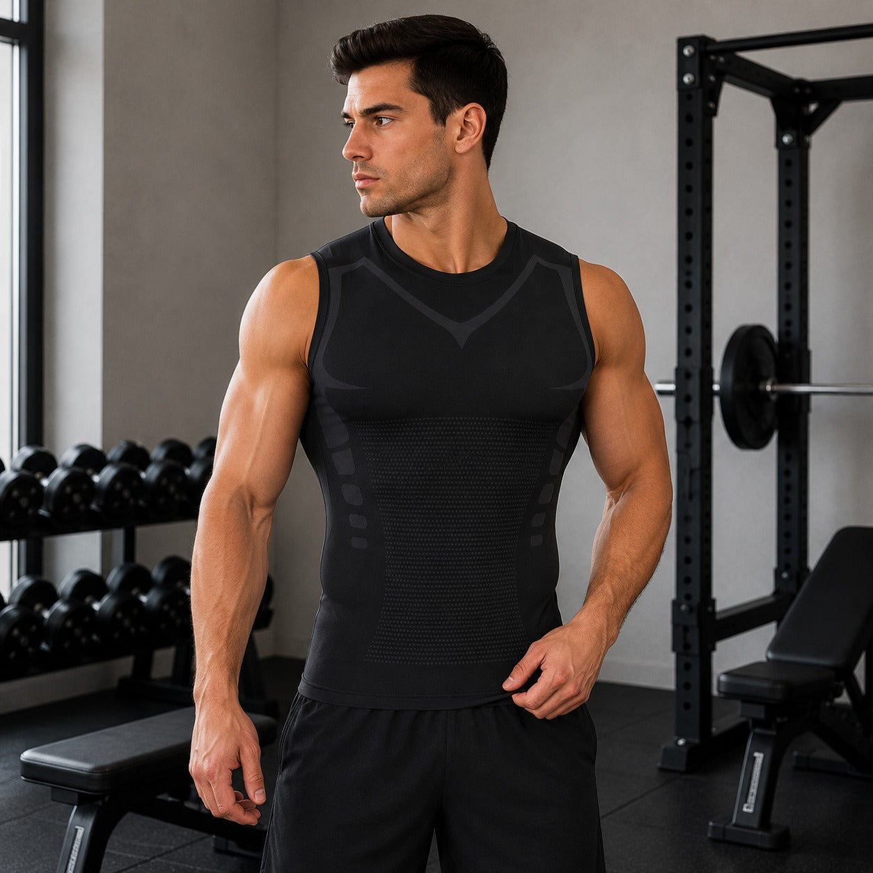 Spartan™ Shaping Compression Vest in Breathable Fabric with Ionic Technology