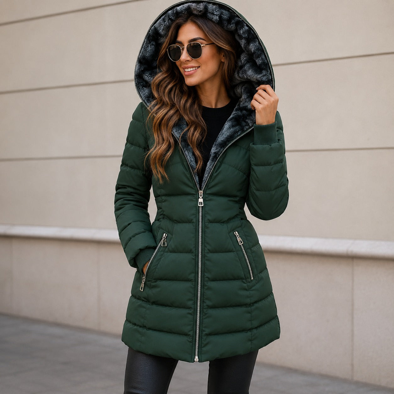 Mirelly™ Quilted Coat with Soft Interior Lining