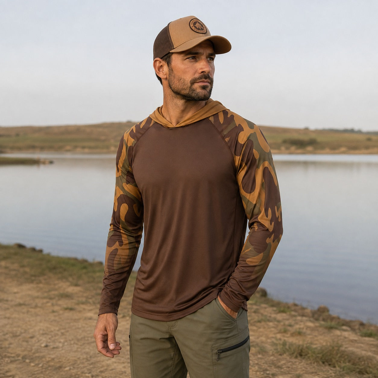 Fishing Shirt Scott™ with Hood, UPF 50+ and Breathable Fabric
