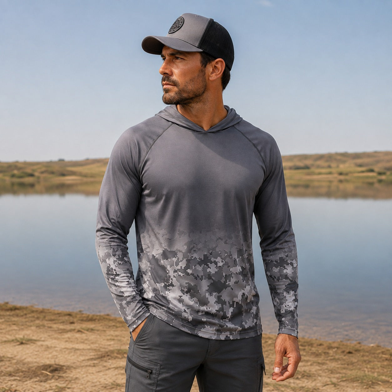 Fishing Shirt Scott™ with Hood, UPF 50+ and Breathable Fabric