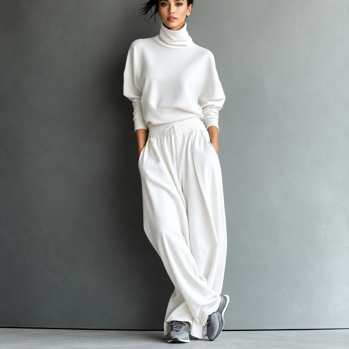 Set April™ with Turtleneck Top and Wide-Leg Pants