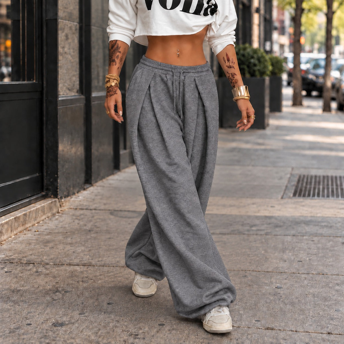 Vanah™ Wide-Leg Pants with Elastic Waist