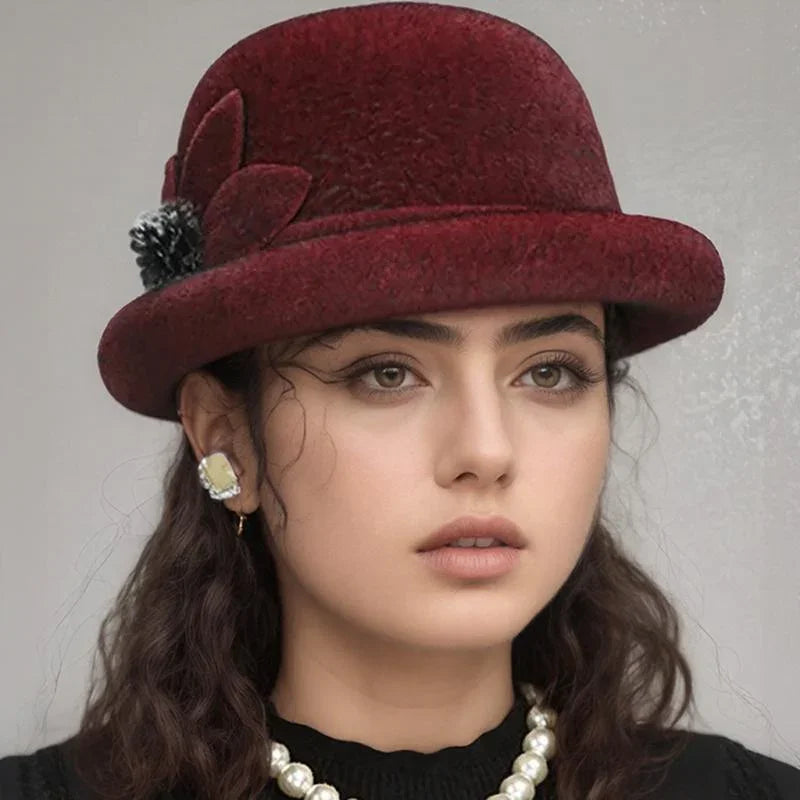 [🔥Last Day: Buy 1 Get 2 Free]  Clémence™ Hat in Synthetic Fox Skin / A Retro Touch that Celebrates Timeless Femininity!