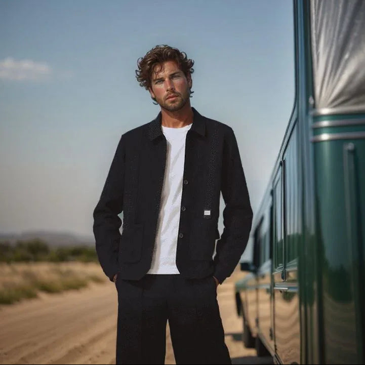 Nolan™ Cardigan in Textured Knit with Premium Finish / Casual Sophistication for Cooler Days!