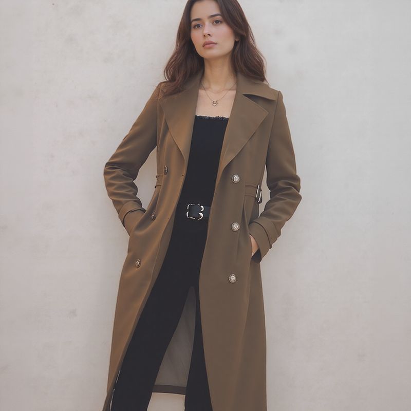 [🔥Last Day of the Promotion – Buy 1, Get 1 FREE!] Lady Luxe™ Coat with Velvet Lining / A Refined Classic that Warms with Charm! (Cópia)