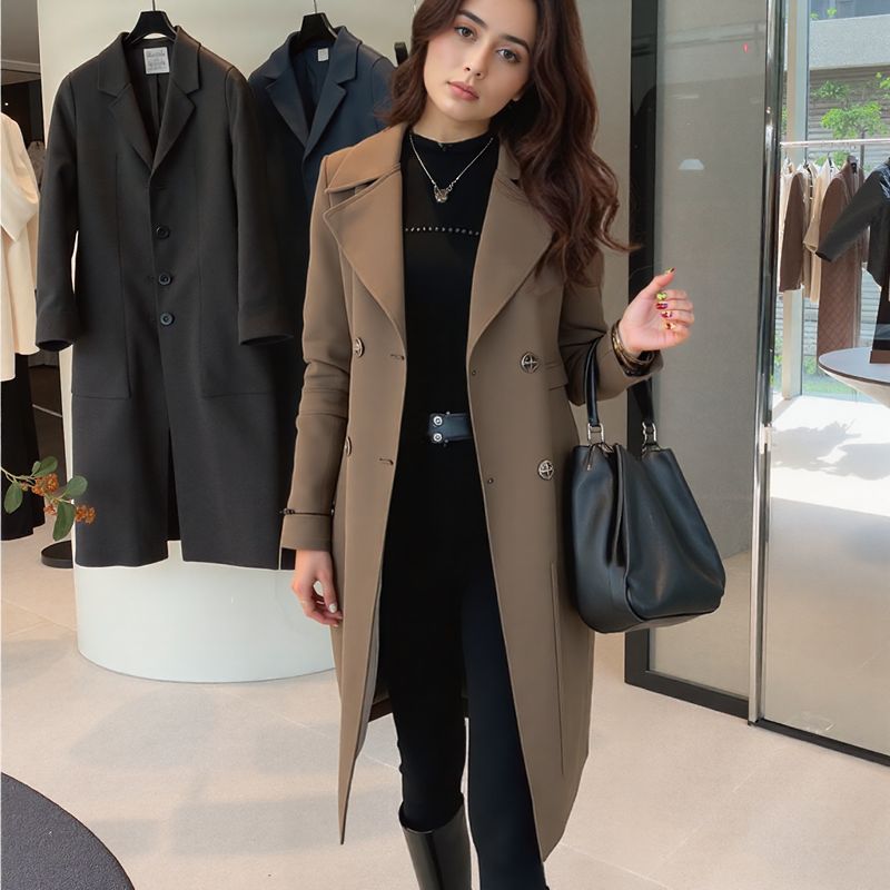 [🔥Last Day of the Promotion – Buy 1, Get 1 FREE!] Lady Luxe™ Coat with Velvet Lining / A Refined Classic that Warms with Charm! (Cópia)