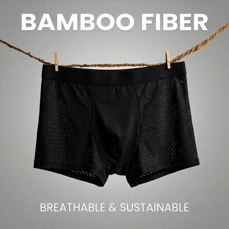 5-Pack + 2 FREE - PREMIUM BAMBOO FIBRE BOXER SHORTS / BLACK FRIDAY SALE