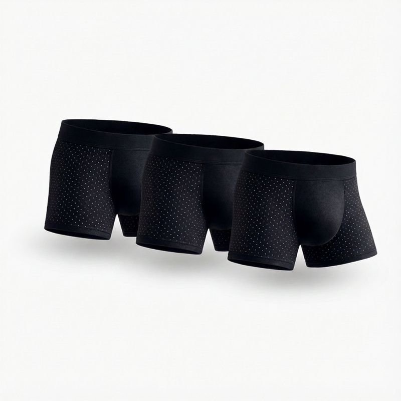 3-Pack- PREMIUM BAMBOO FIBRE BOXER SHORTS