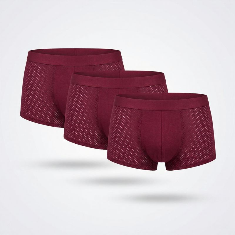 3-Pack- PREMIUM BAMBOO FIBRE BOXER SHORTS