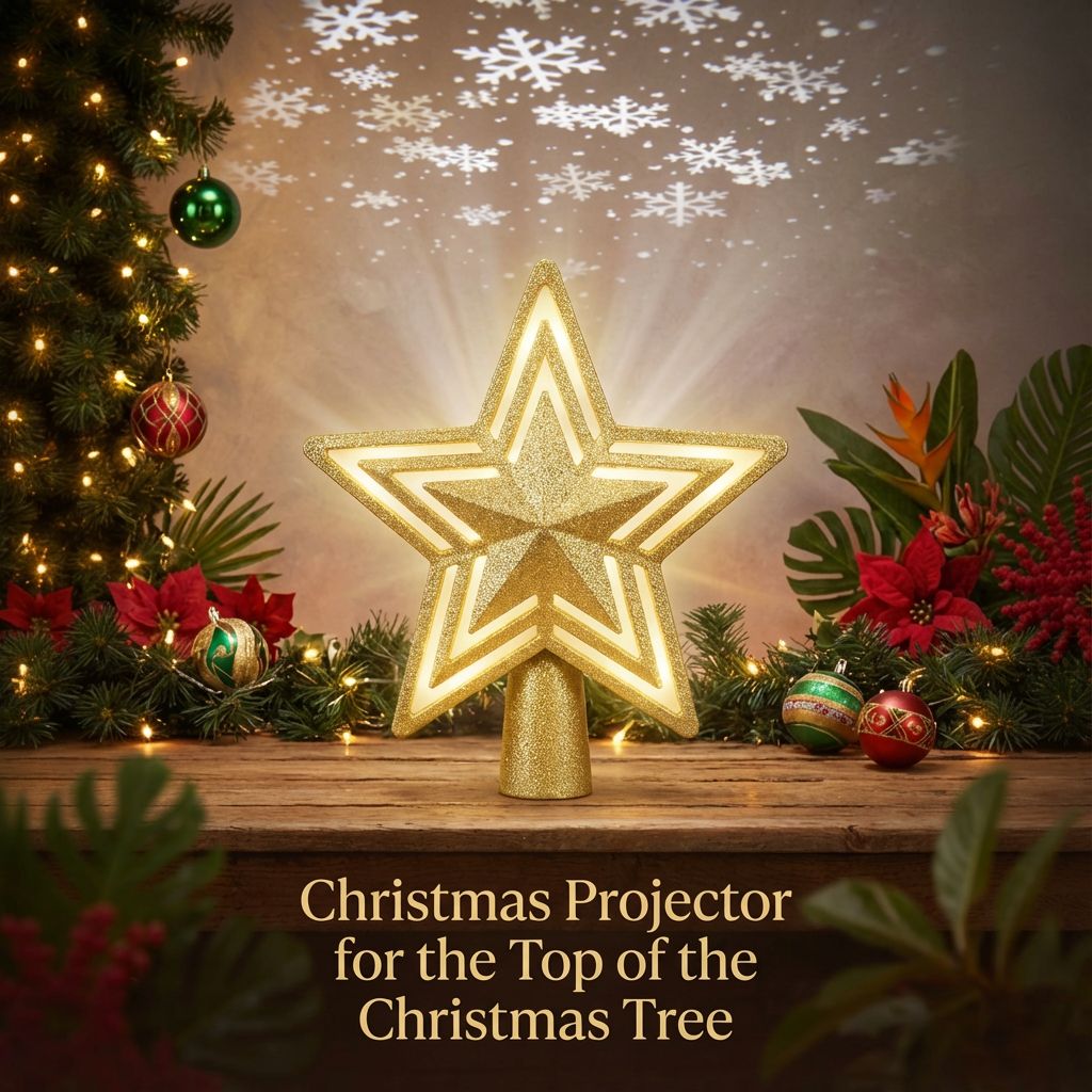 Christmas Projector for the Top of the Christmas Tree / Bring the Christmas Spirit Into Your Home!