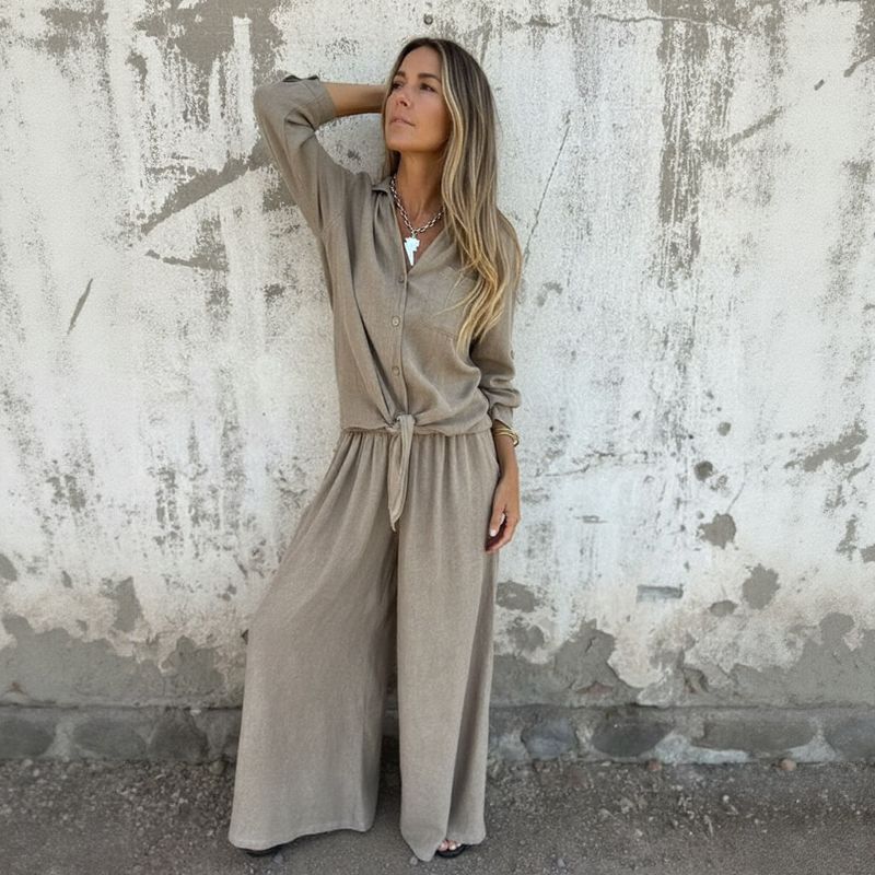 Valença™ Set in Rustic Viscose with a Noble Fit / Natural Sophistication for Women with Presence!