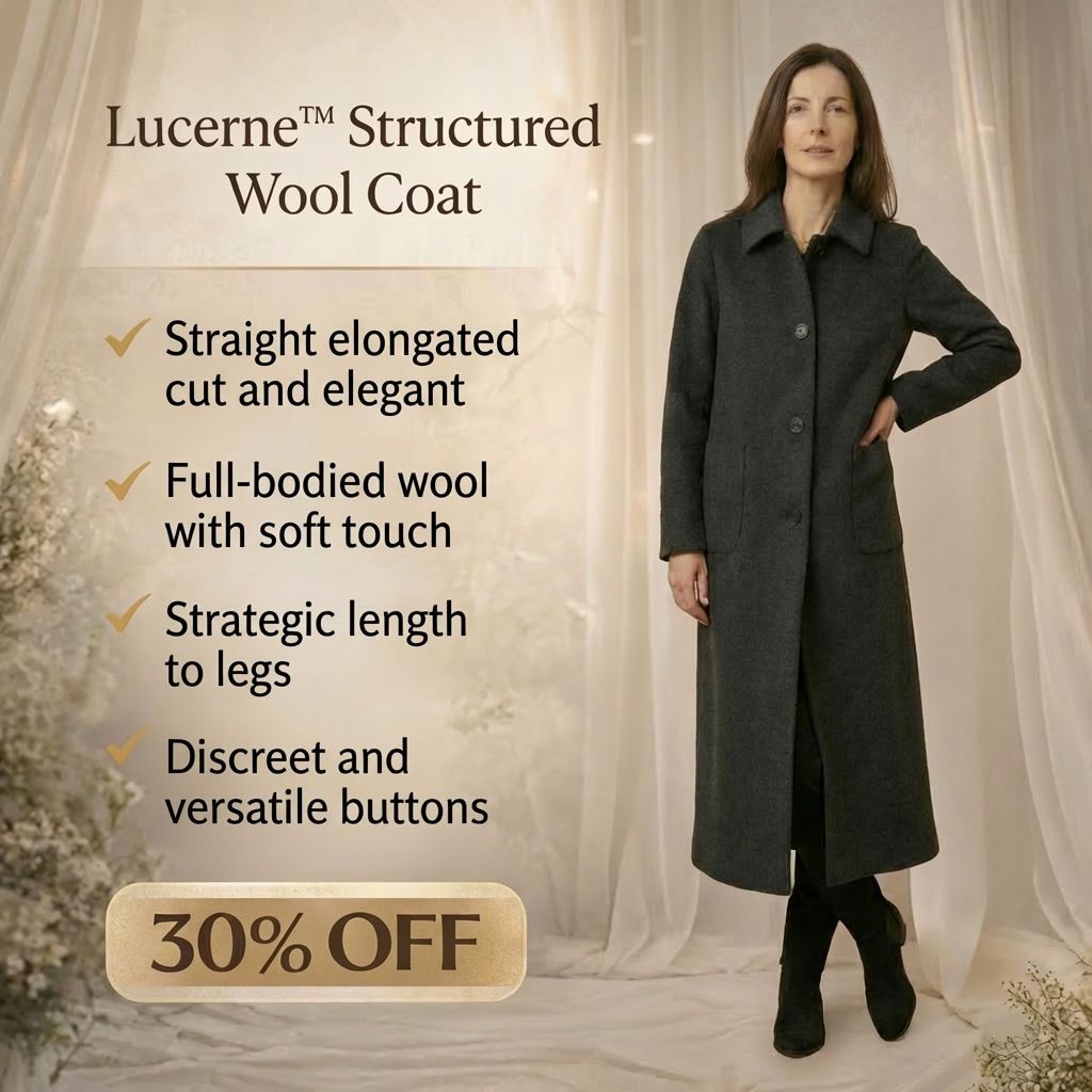 Lucerne™ Structured Wool Coat with Classic Long Cut