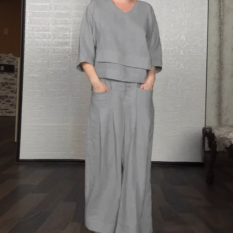 Valenne™ Contemporary Cotton-Linen Set