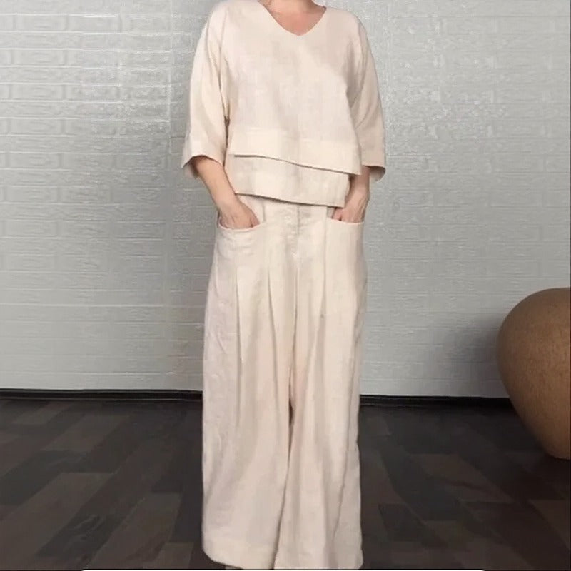 Valenne™ Contemporary Cotton-Linen Set