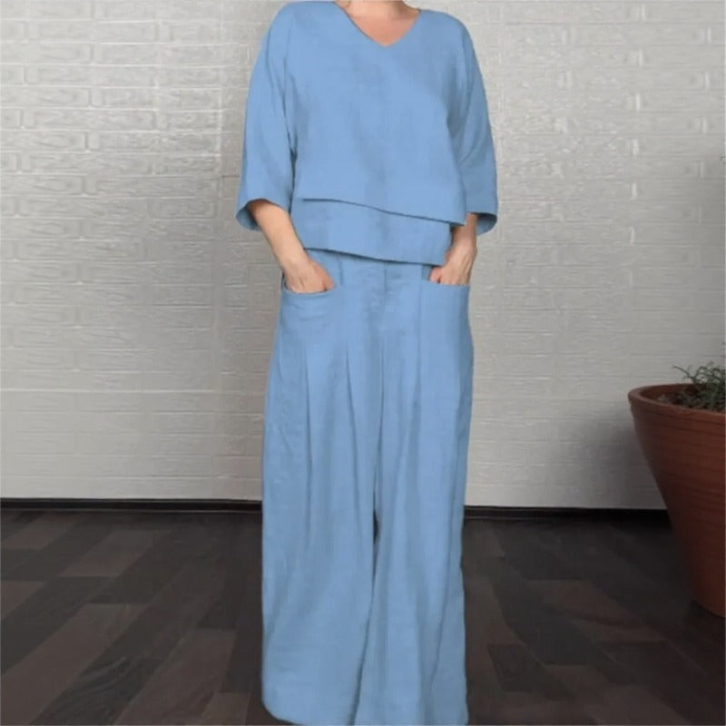 Valenne™ Contemporary Cotton-Linen Set