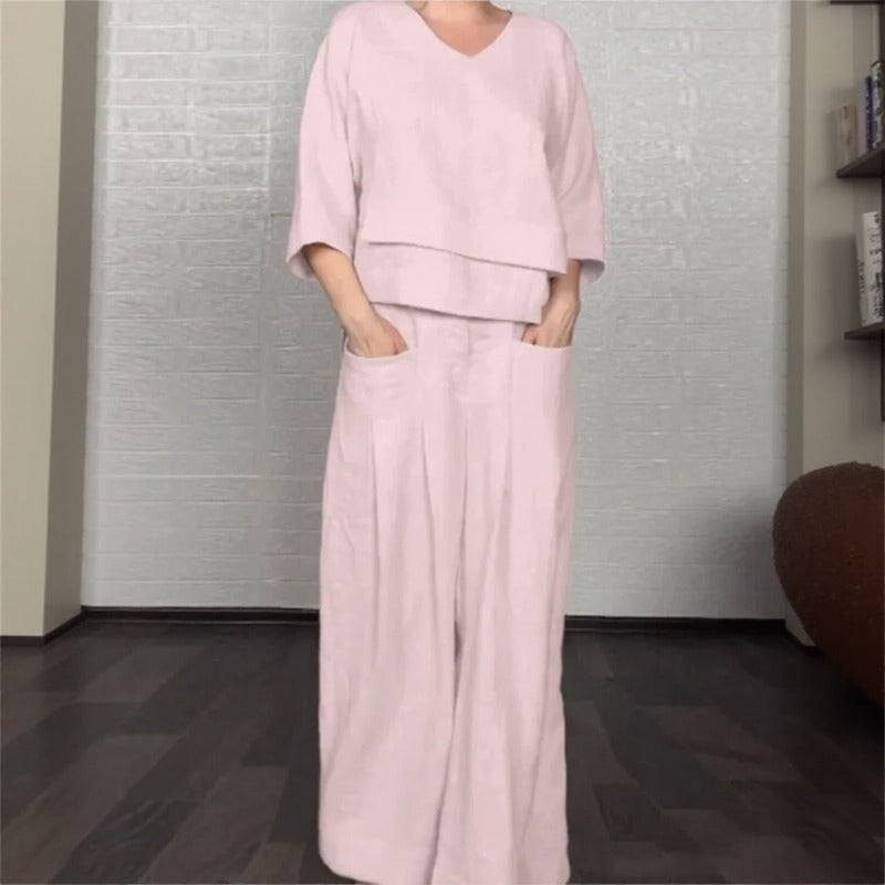 Valenne™ Contemporary Cotton-Linen Set