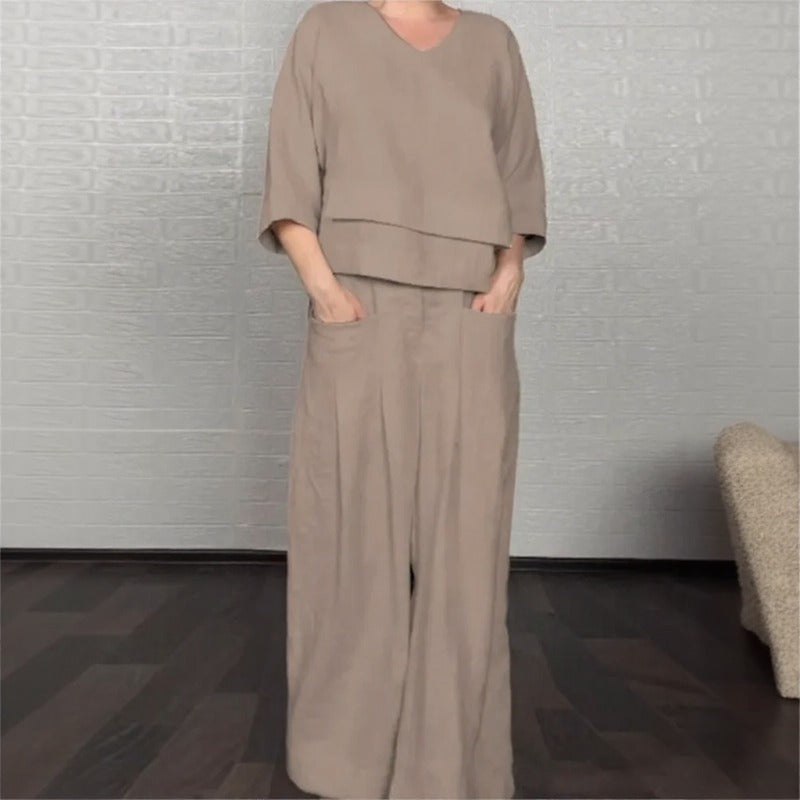 Valenne™ Contemporary Cotton-Linen Set