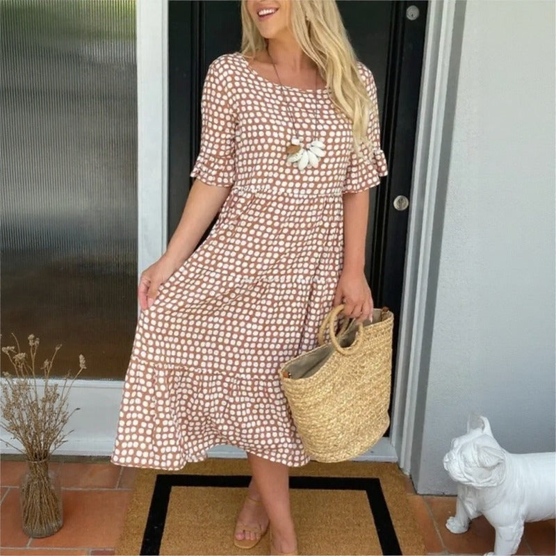 Eloria™ Dress with Relaxed Fit and Timeless Charm