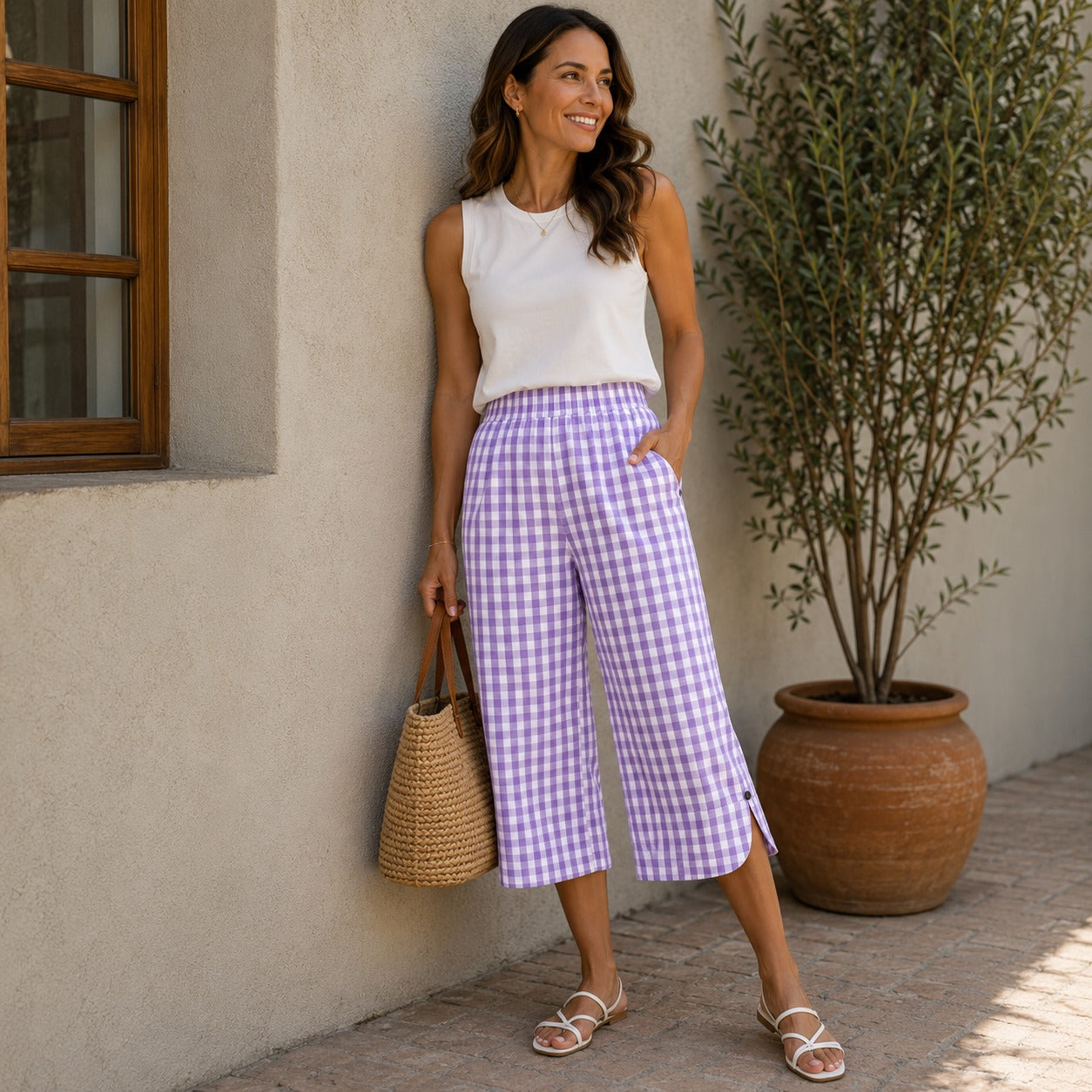 Ravena™ Cropped Wide-Leg Pants with Flowy Fit & Everyday Comfort