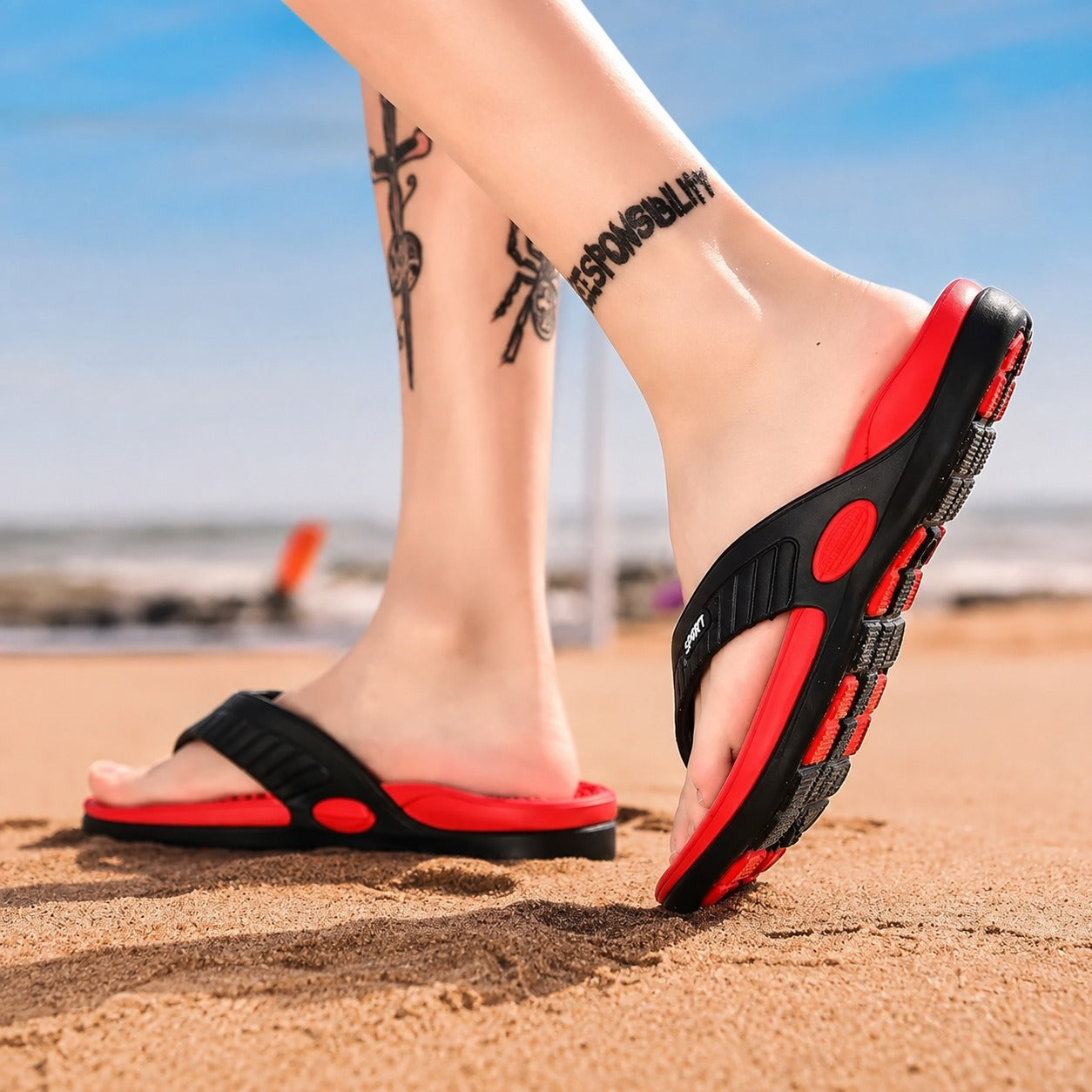 Ravik™ Flip-Flops with Sport Design and Anatomical Footbed.