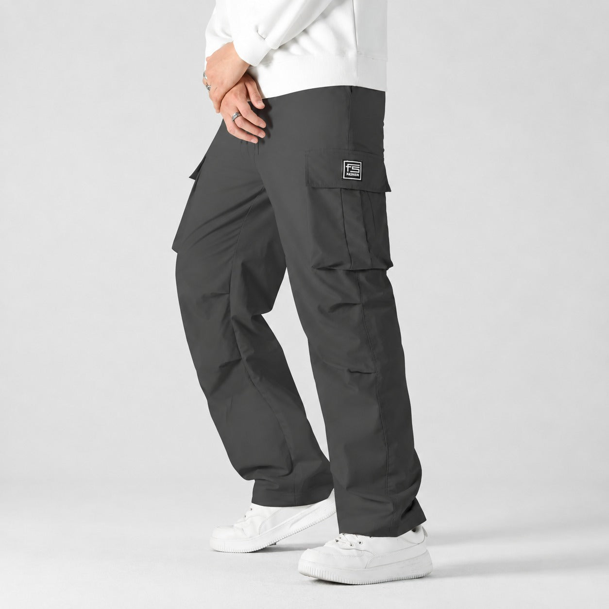 Toren™ Cargo Pants with Relaxed Fit, Side Pockets and Adjustable Waist