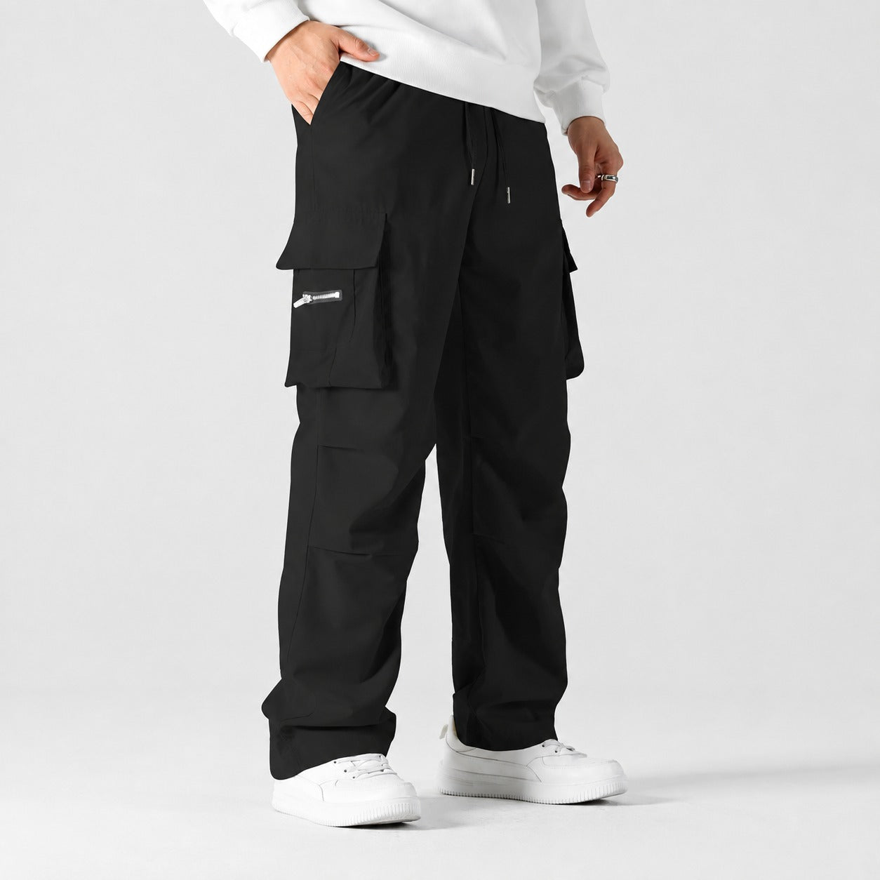 Toren™ Cargo Pants with Relaxed Fit, Side Pockets and Adjustable Waist