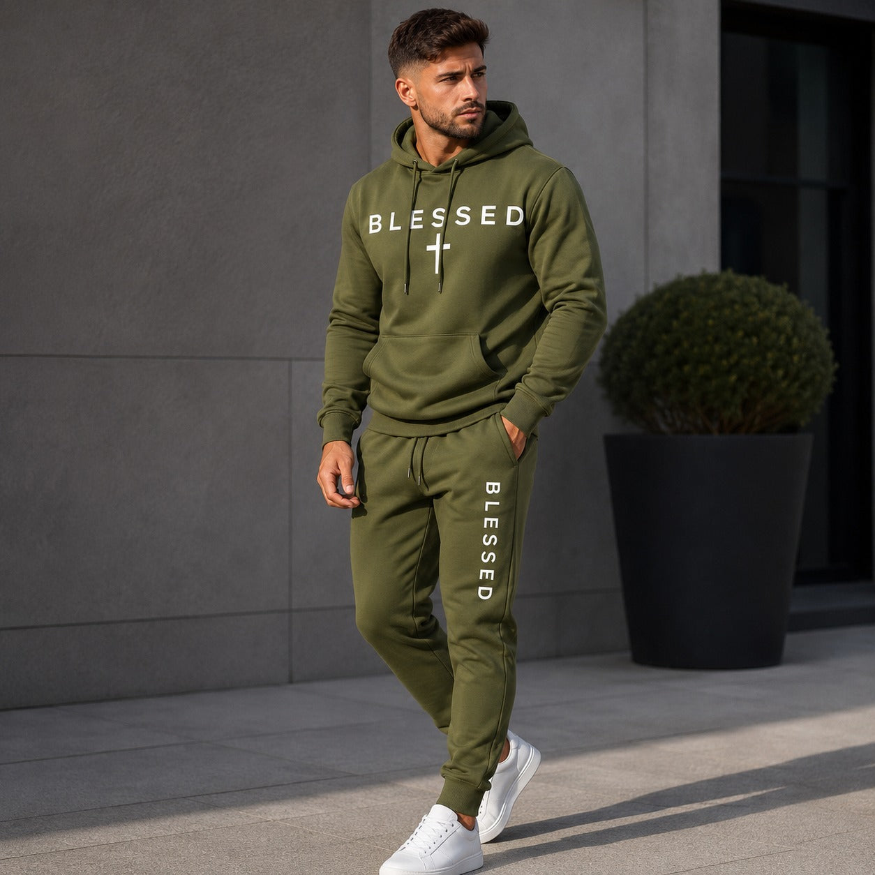 Braven™ 2-Piece Set with Hooded Sweatshirt, Kangaroo Pocket and Jogger Pants