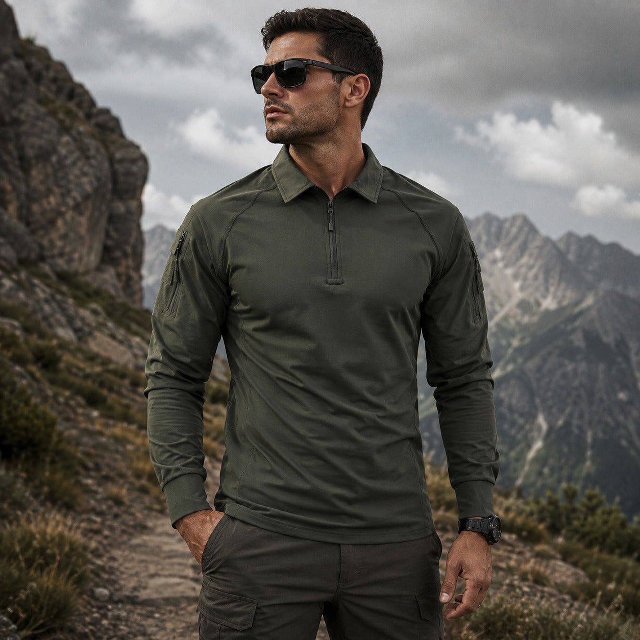 Vardon™ Long-Sleeve Shirt with Utility Pockets and Rugged Design