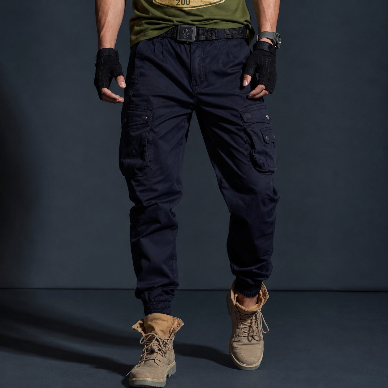 Roven™ Cargo Pants with Military-Inspired Tactical Styling and Jogger Cuffs