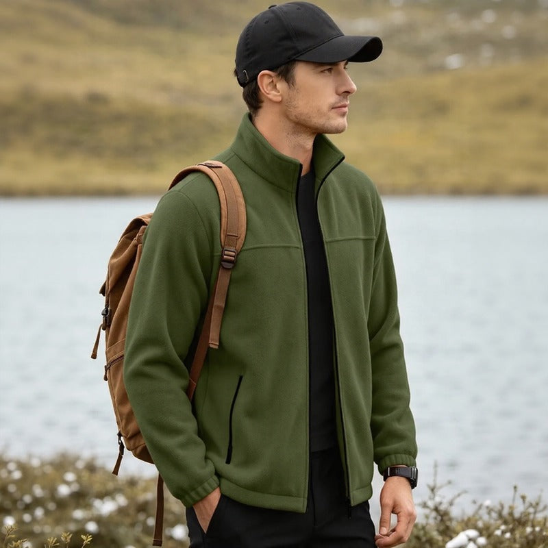 Caldwell™ Fleece Jacket with High Collar and Front Zipper