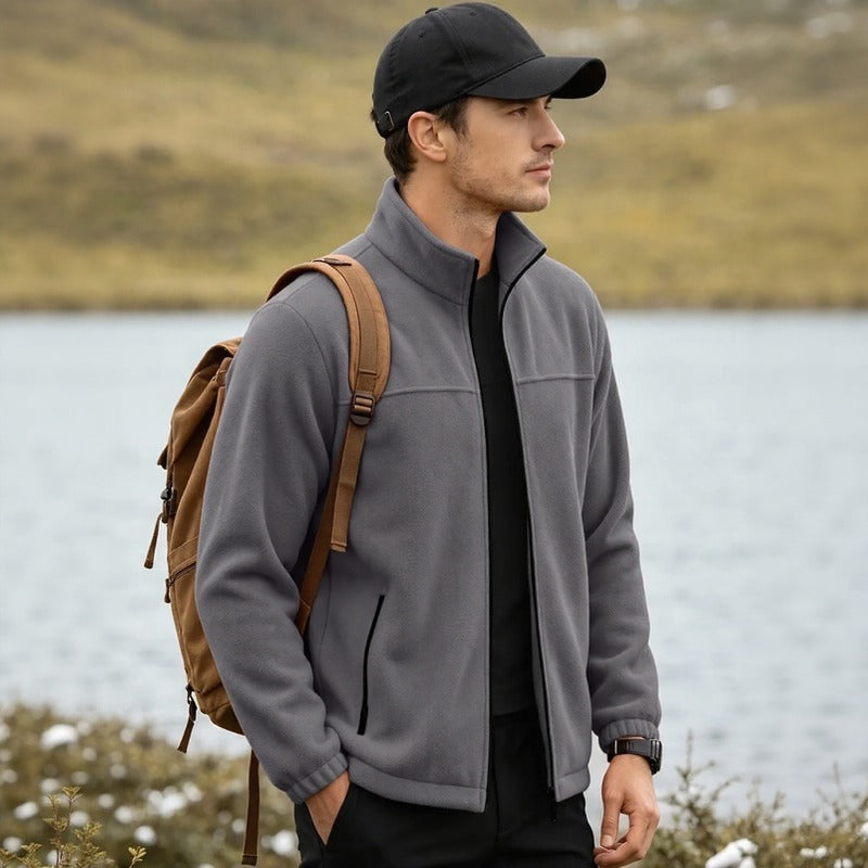 Caldwell™ Fleece Jacket with High Collar and Front Zipper