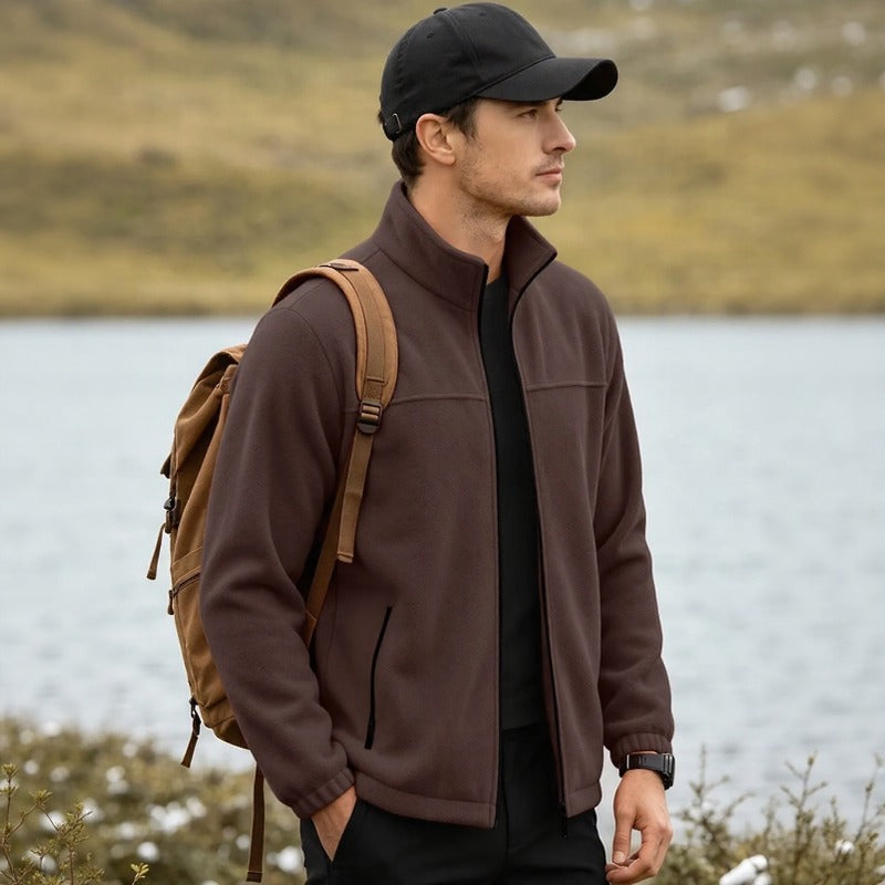 Caldwell™ Fleece Jacket with High Collar and Front Zipper