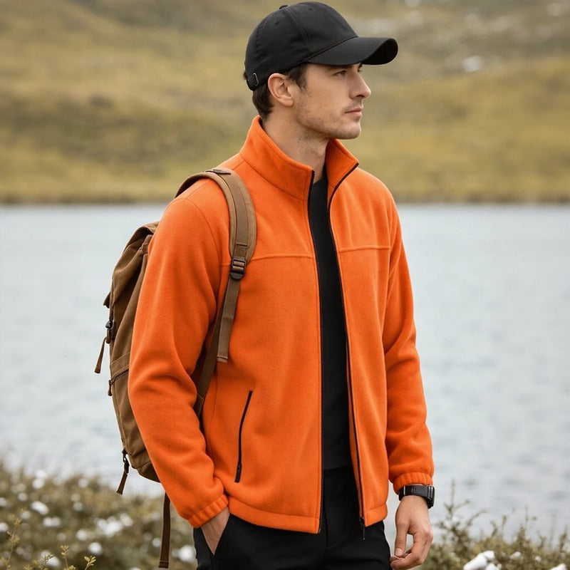 Caldwell™ Fleece Jacket with High Collar and Front Zipper