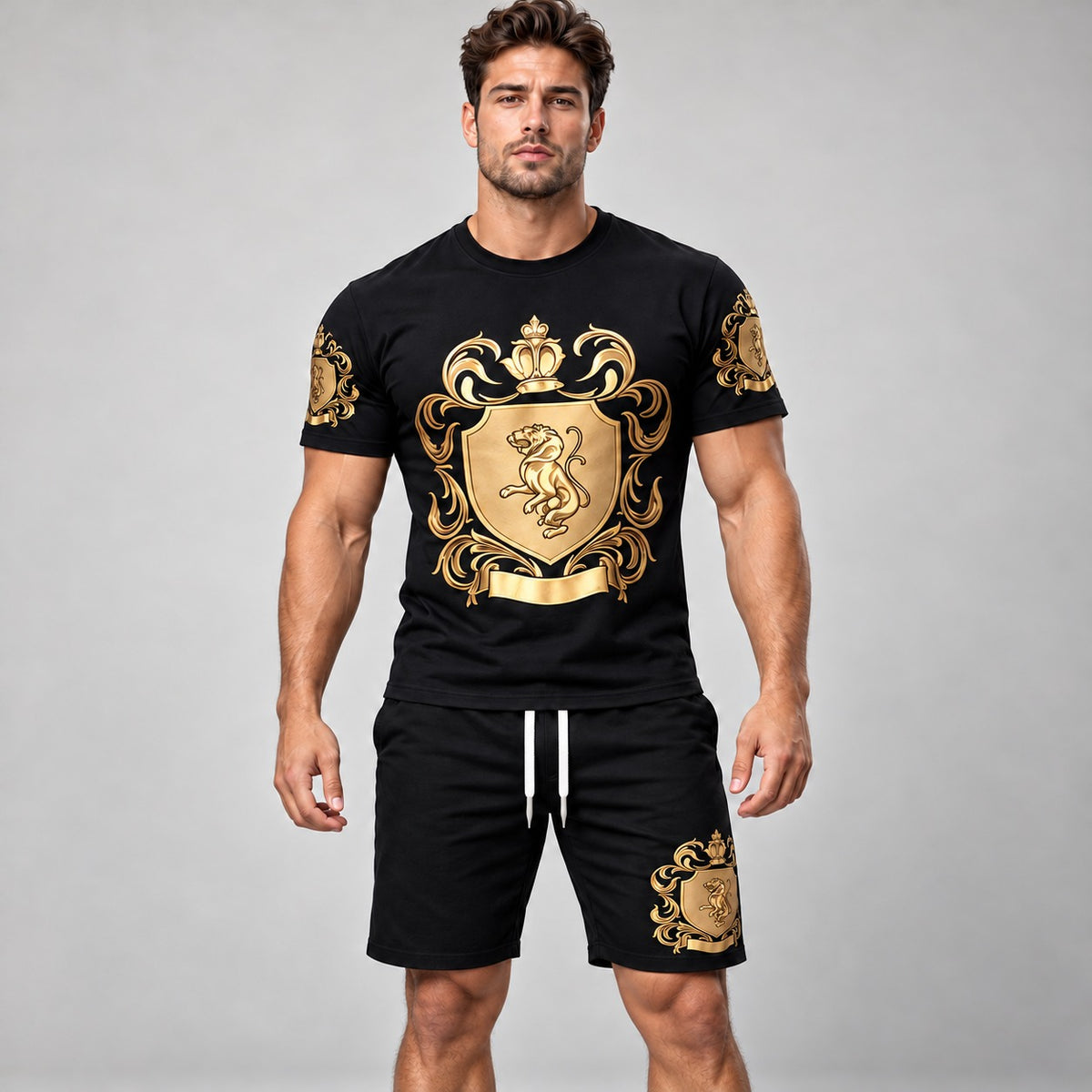 Leofric™ T-Shirt and Shorts Set in Lightweight, Comfortable Fabric