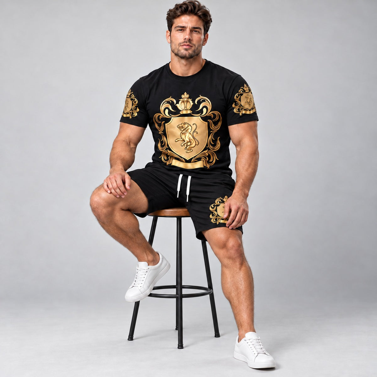 Leofric™ T-Shirt and Shorts Set in Lightweight, Comfortable Fabric