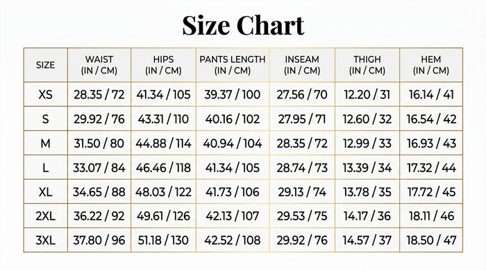 Size Guide