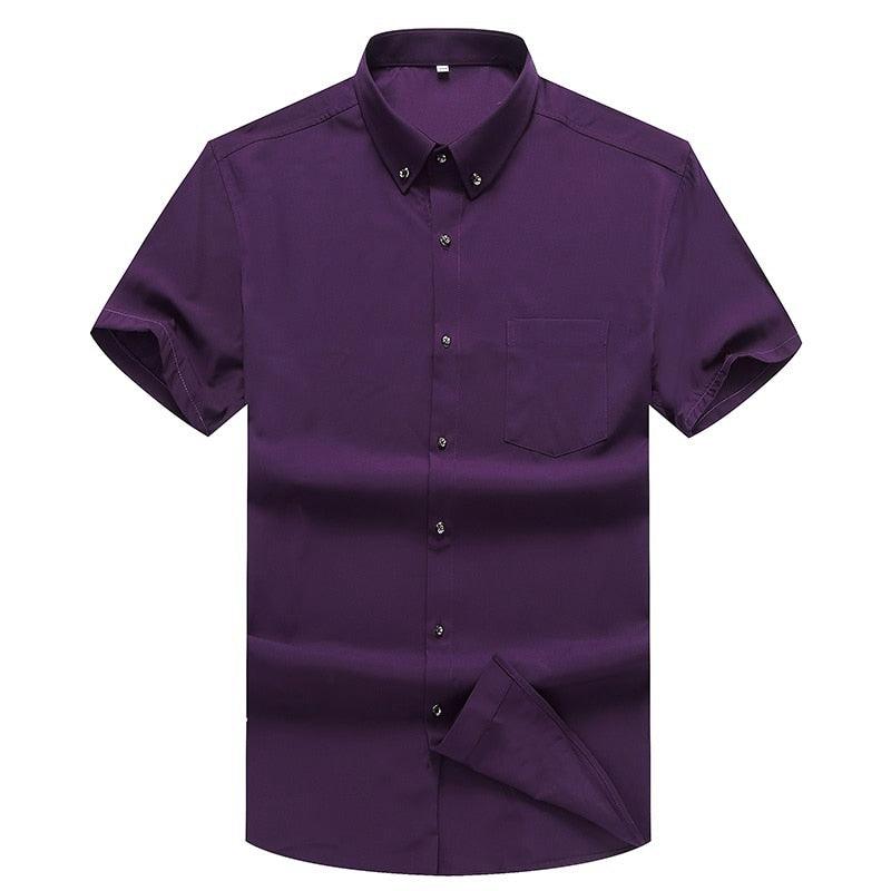 Camisa Masculina Manga Curta modelo Plus Size - Sleeve Classic / A Camisa Social Perfeita para os dias Quentes! - ModernLar