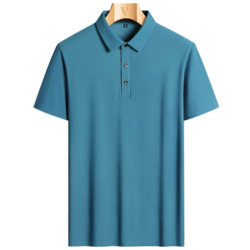 Camisa Polo de Alto Padrão Prestige™ em Seda Gelo / As Inigualáveis em Luxo, Conforto e Frescor! - ModernLar